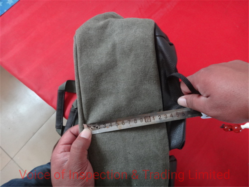 Canvas Bag Psi Inspection Service/ Final Random Inspection QC in Baoding Factory